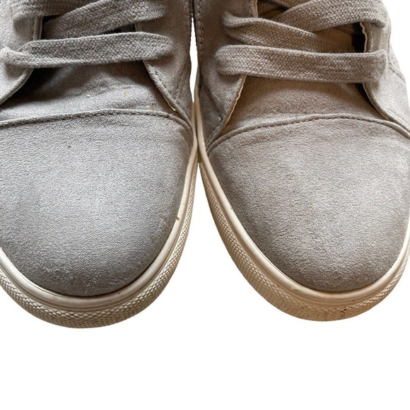 Steve Madden Gray Suede high top lace up side zip womens tennis shoes size 6.5 - Picture 5 of 16